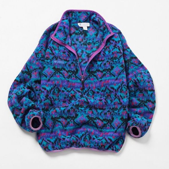 columbia patterned fleece
